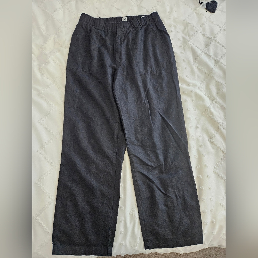 Gap Linen-Cotton Pull-On Pants